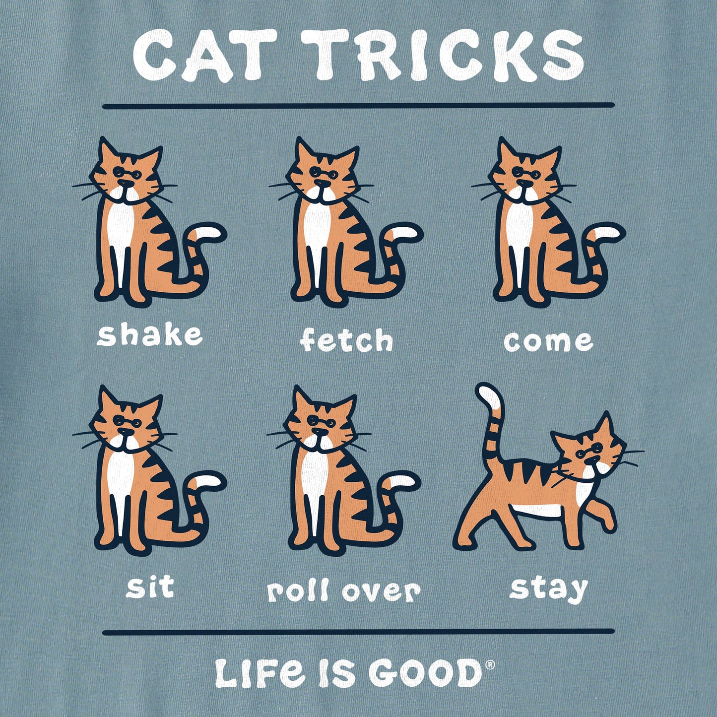 Women's Tabby Al Cat Tricks Short Sleeve Crusher Tee