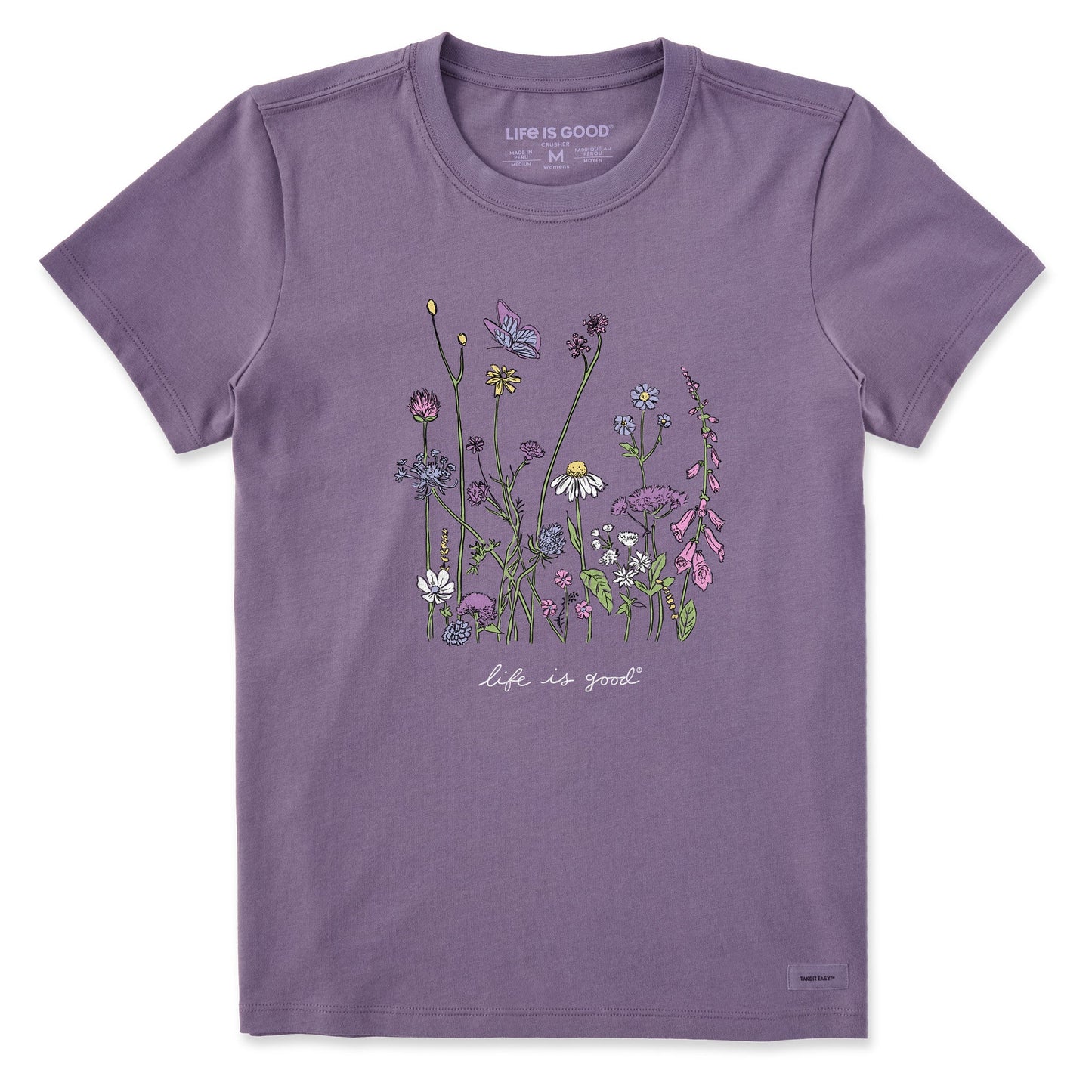 Women's Realaxed Wildflowers Short Sleeve Tee