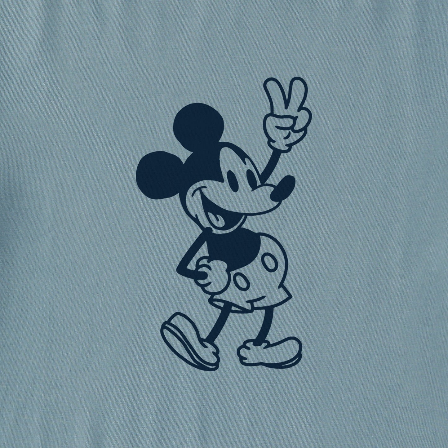 Women's Steamboat Willie Peace Mini Long Sleeve Crusher Boxy Tee