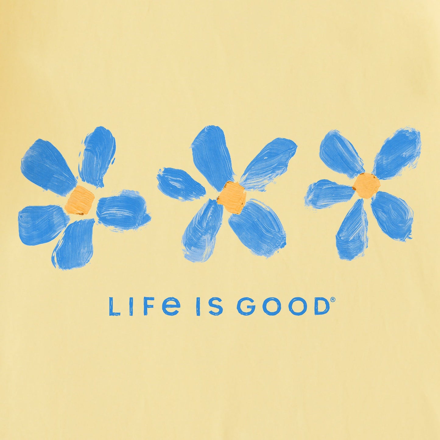 Kids Three Painted Flowers Short Sleeve Crusher Tee