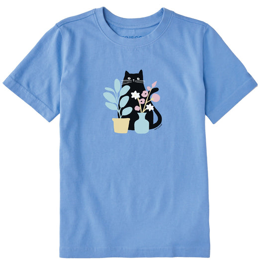 Kids Can you see the Cat? Short Sleeve Crusher Tee