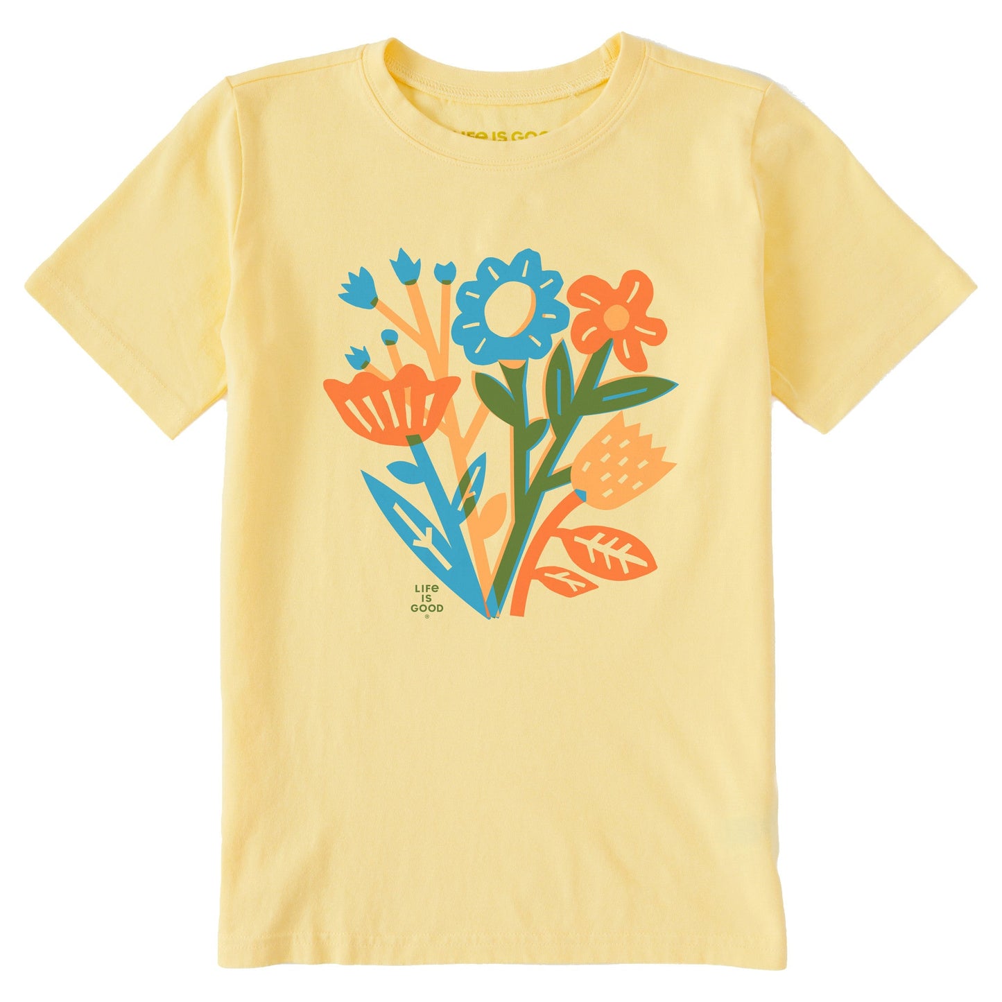 Kids Wildflower Splash Short Sleeve Crusher Tee