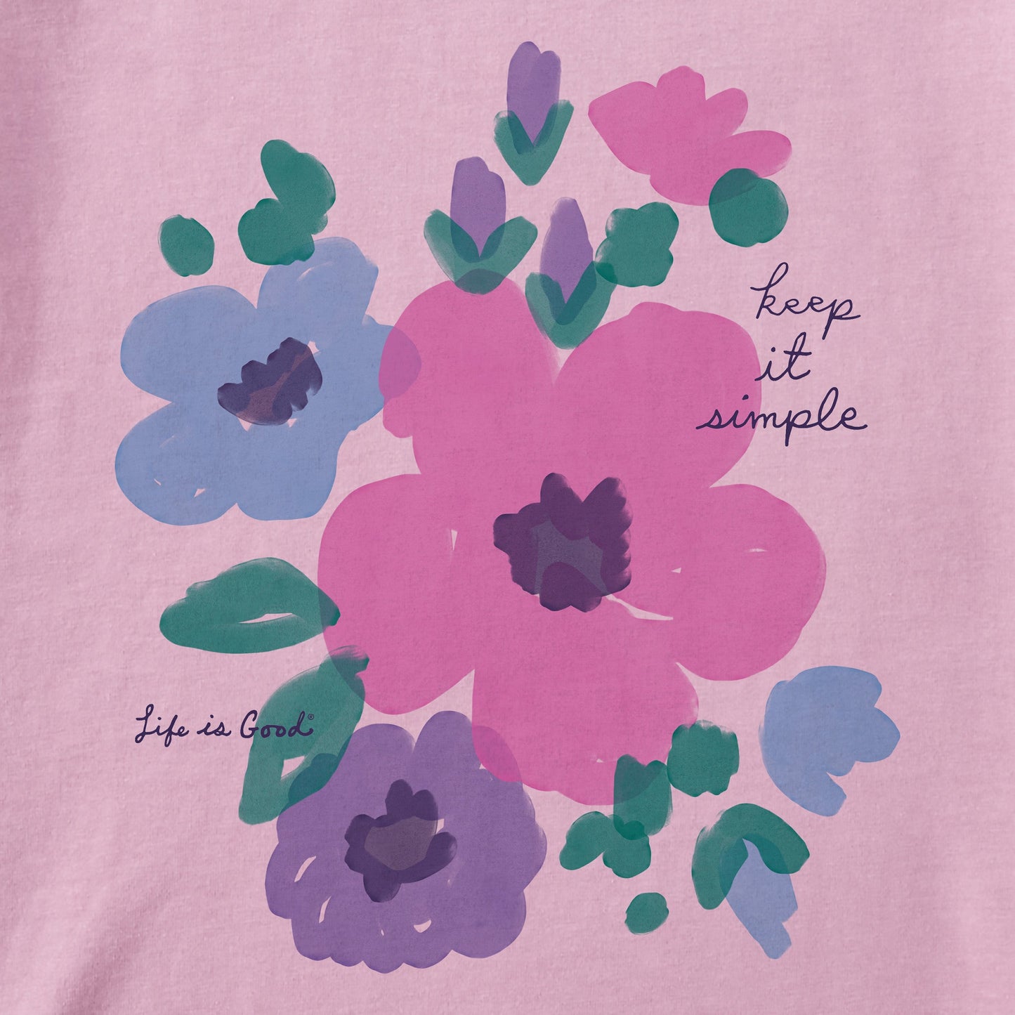 Kids Keep it Simple Waterflowers Short Sleeve Crusher Tee