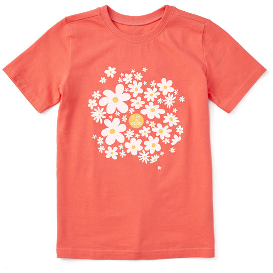 Kids Daisy Splash Short Sleeve Crusher Tee