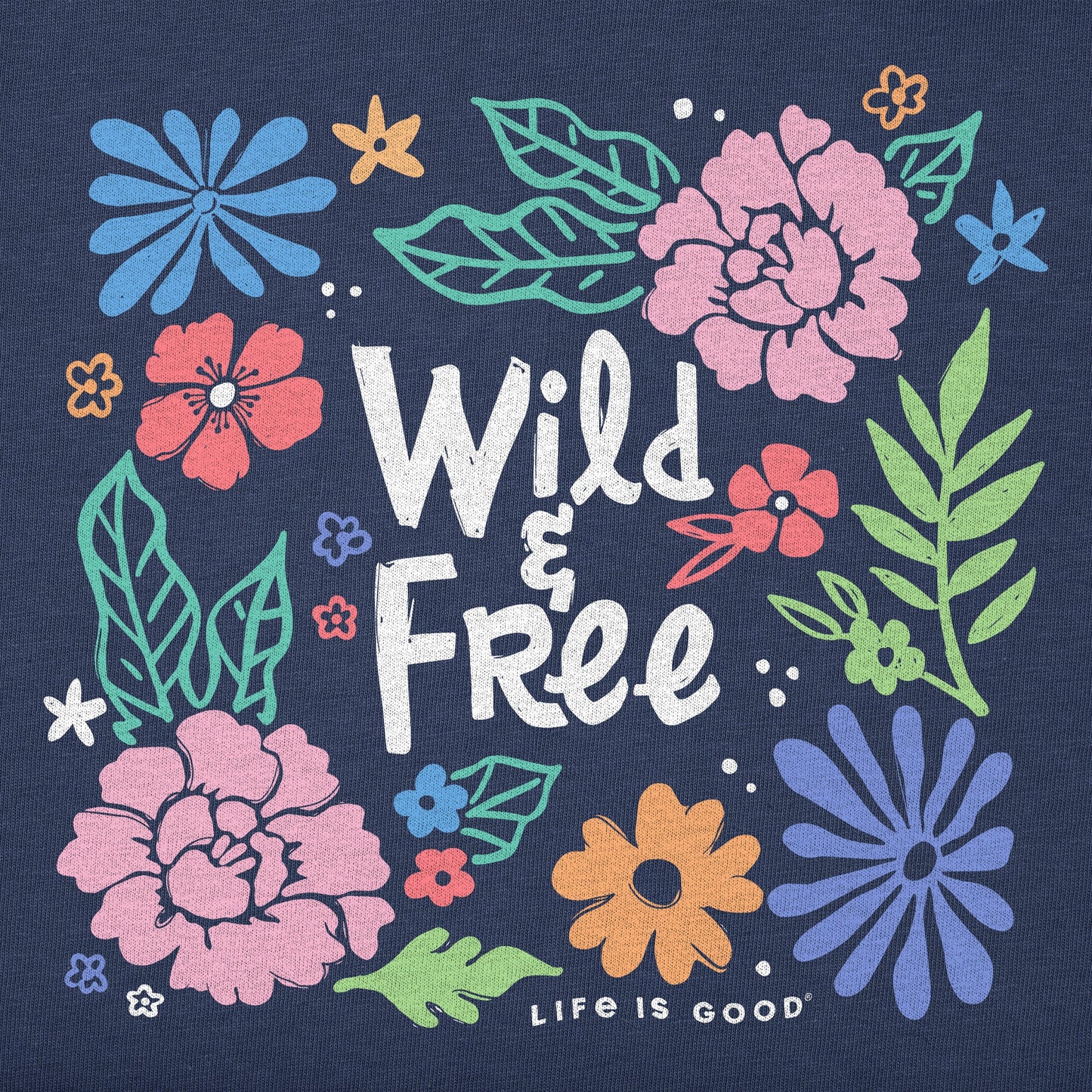 Kids Wildflowers and Free Short Sleeve Crusher Tee