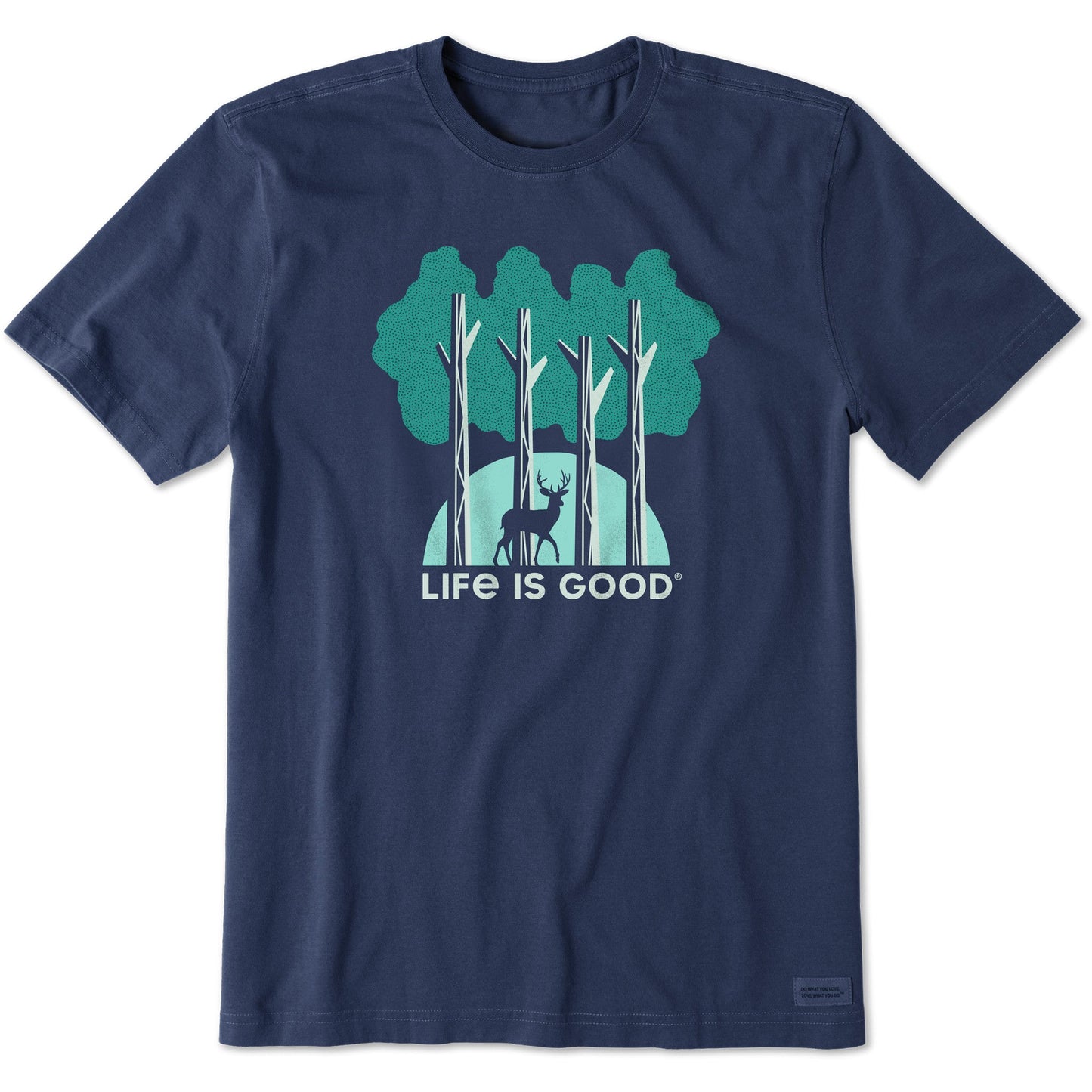 Men's Four Tree Deer Short Sleeve Crusher Tee