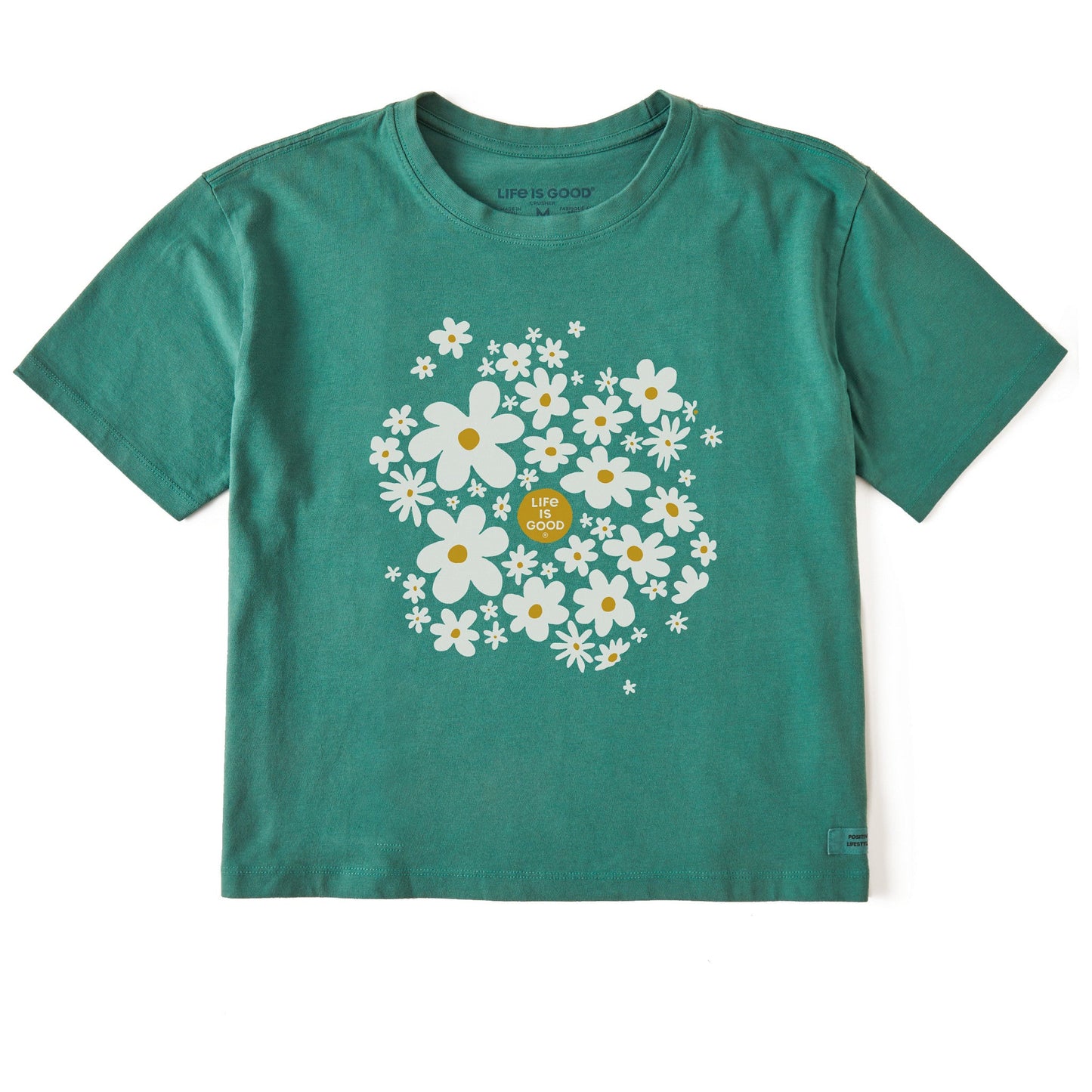 Women's Daisy Splash Short Sleeve Crusher Boxy Tee