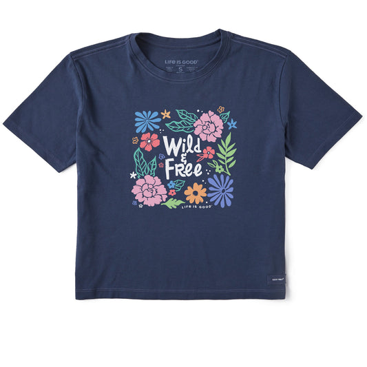 Women's Wildflowers and Free Short Sleeve Crusher Boxy Tee