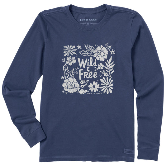 Women's Wildflowers and Free Long Sleeve Crusher Tee