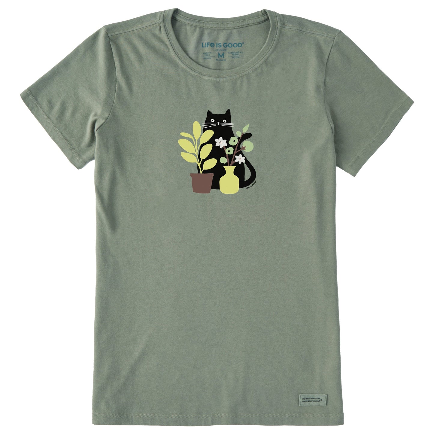 Women's Can you see the Cat? Short Sleeve Crusher Tee