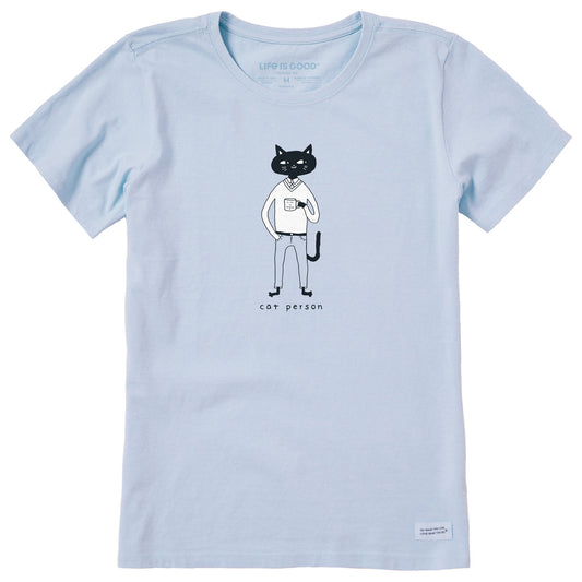 Women's Cat Person Short Sleeve Crusher Tee