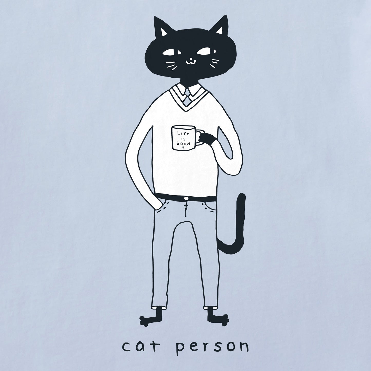 Women's Cat Person Short Sleeve Crusher Tee