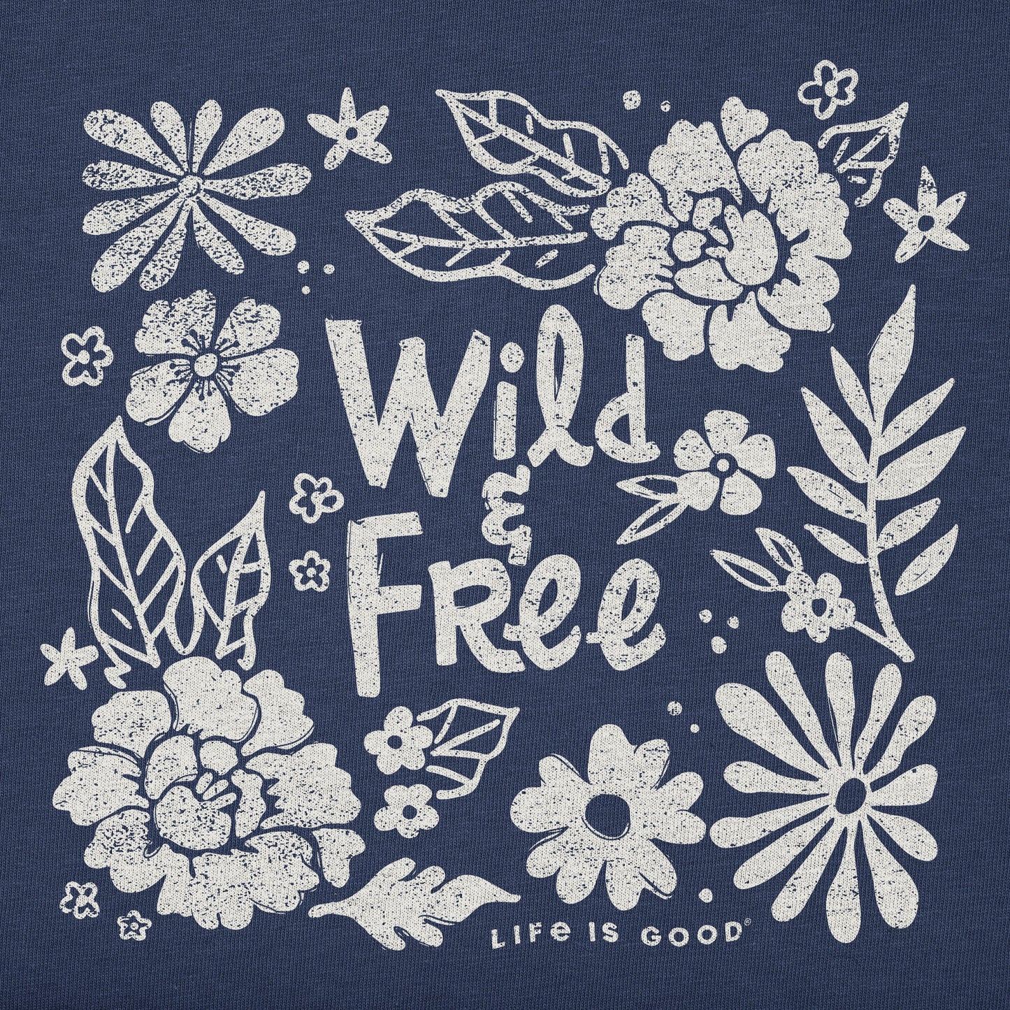 Women's Wildflowers and Free Short Sleeve Crusher Tee