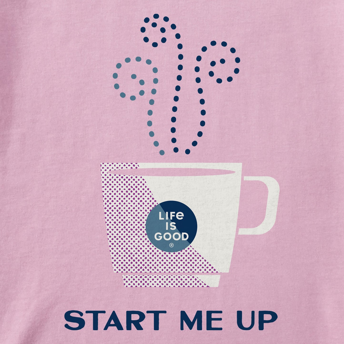 Women's Start Me Up Coffee Cup Short Sleeve Crusher Tee
