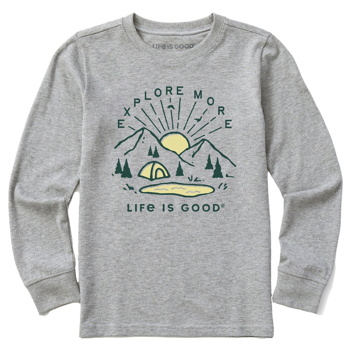Kids Explore More Sunset Long Sleeve Crusher Tee