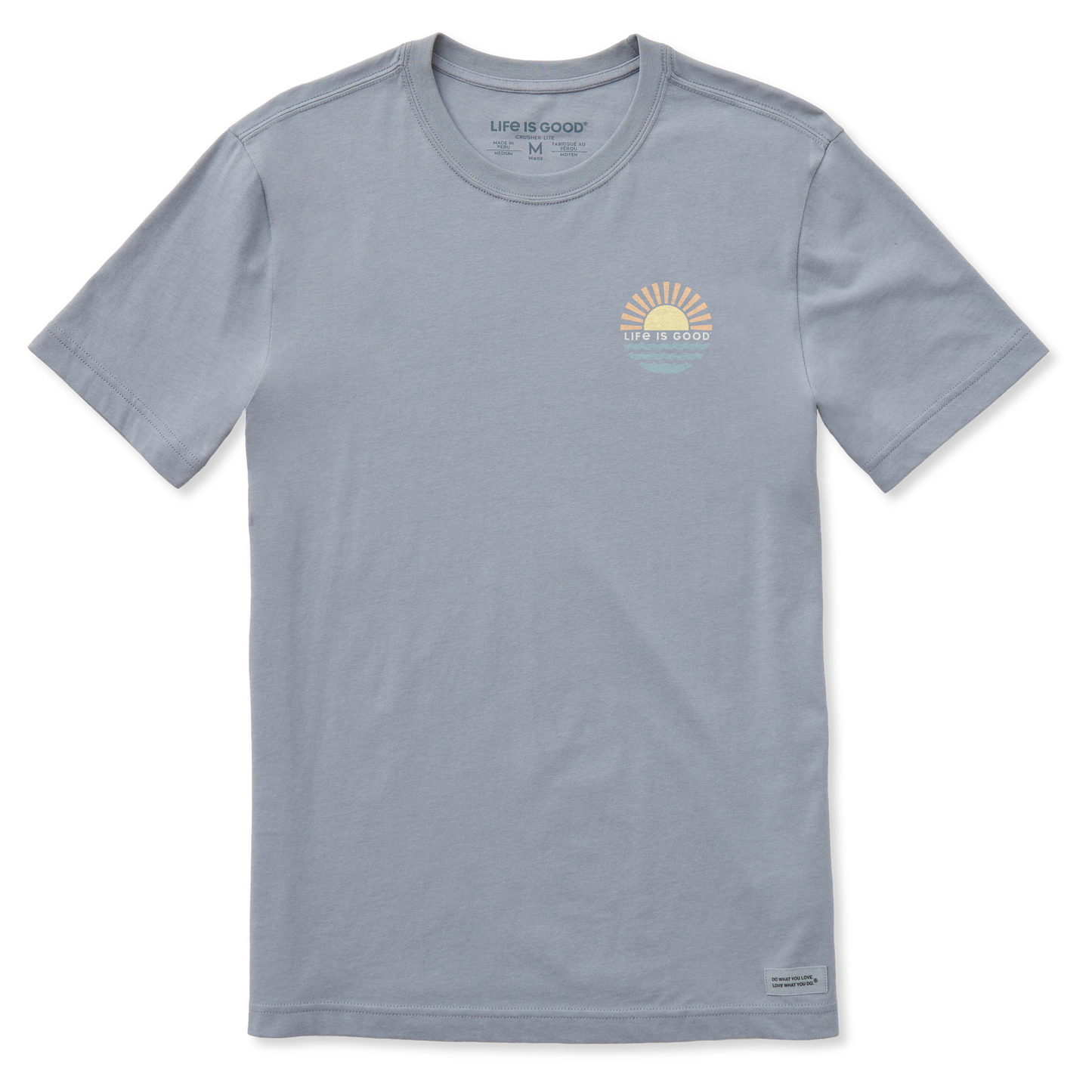 Men's Sunset over the Water Short Sleeve Crusher-LITE Slim Fit Tee