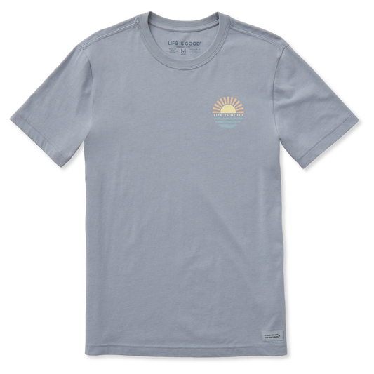 Men's Sunset over the Water Short Sleeve Crusher-LITE Slim Fit Tee