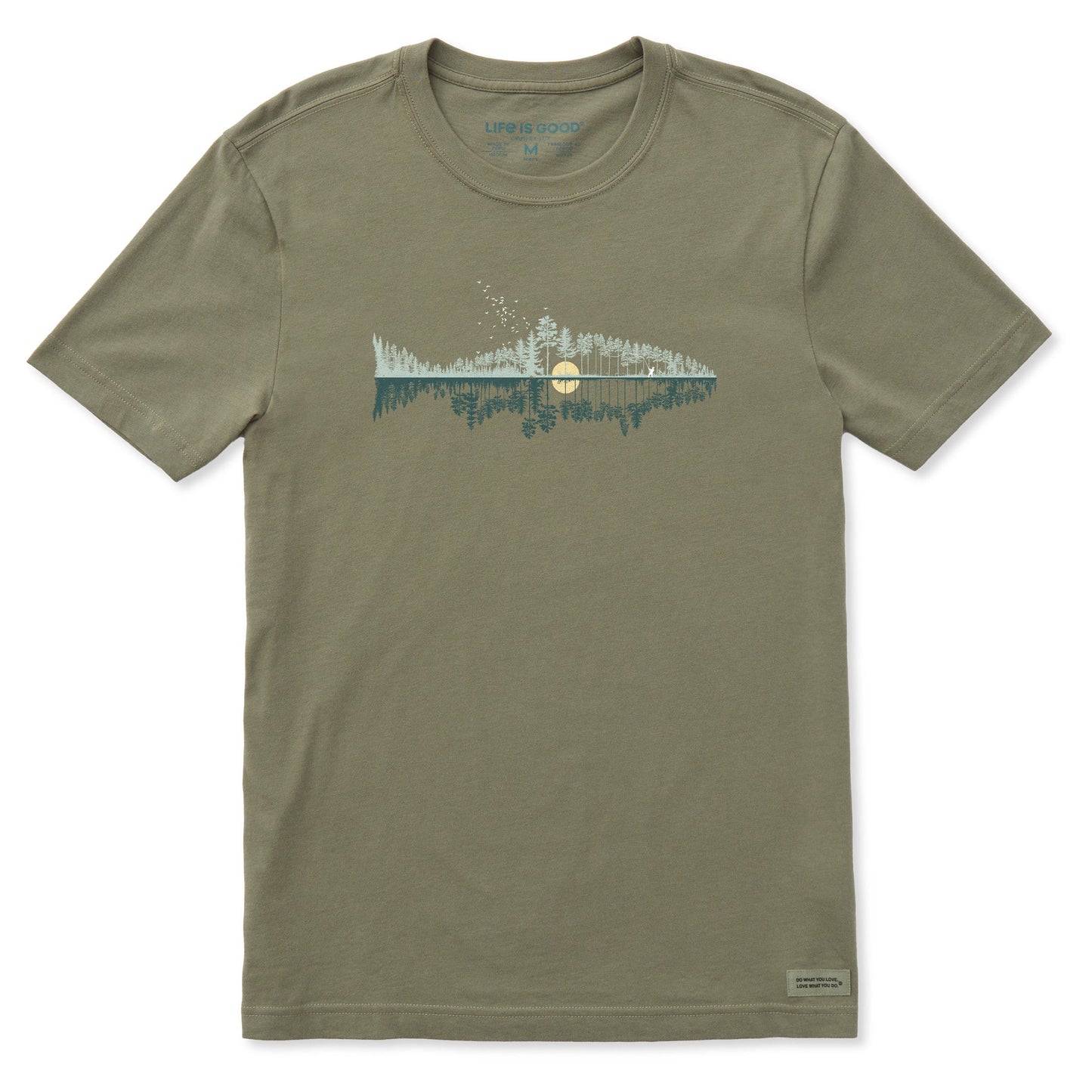 Men's Fishscape Short Sleeve Crusher-LITE Slim Fit Tee