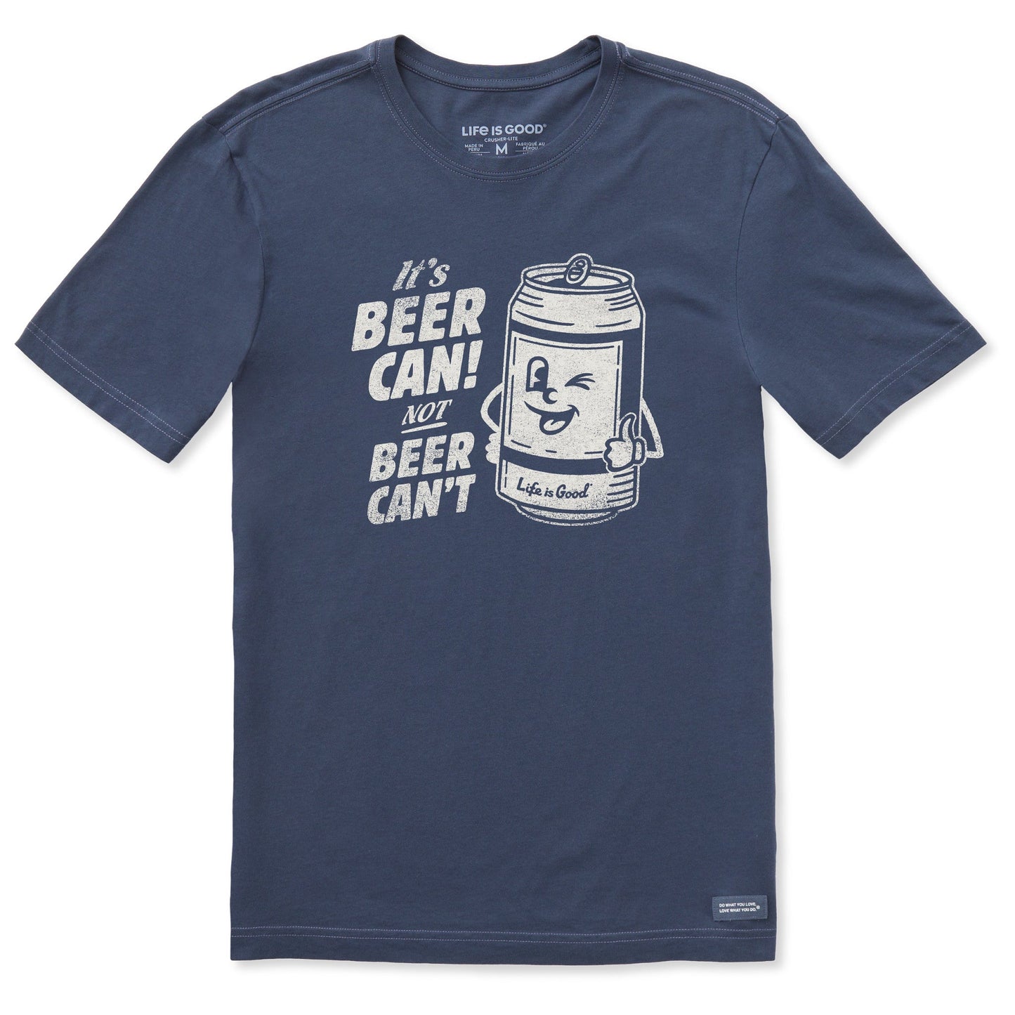 Men's Beer Can Short Sleeve Crusher-LITE Slim Fit Tee
