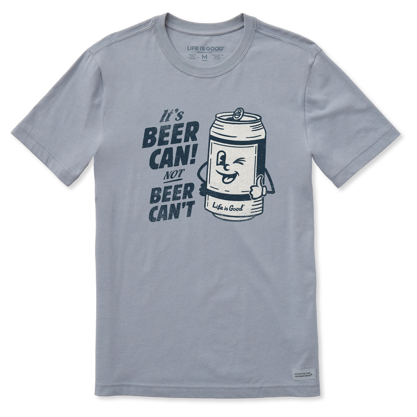 Men's Beer Can Short Sleeve Crusher-LITE Slim Fit Tee