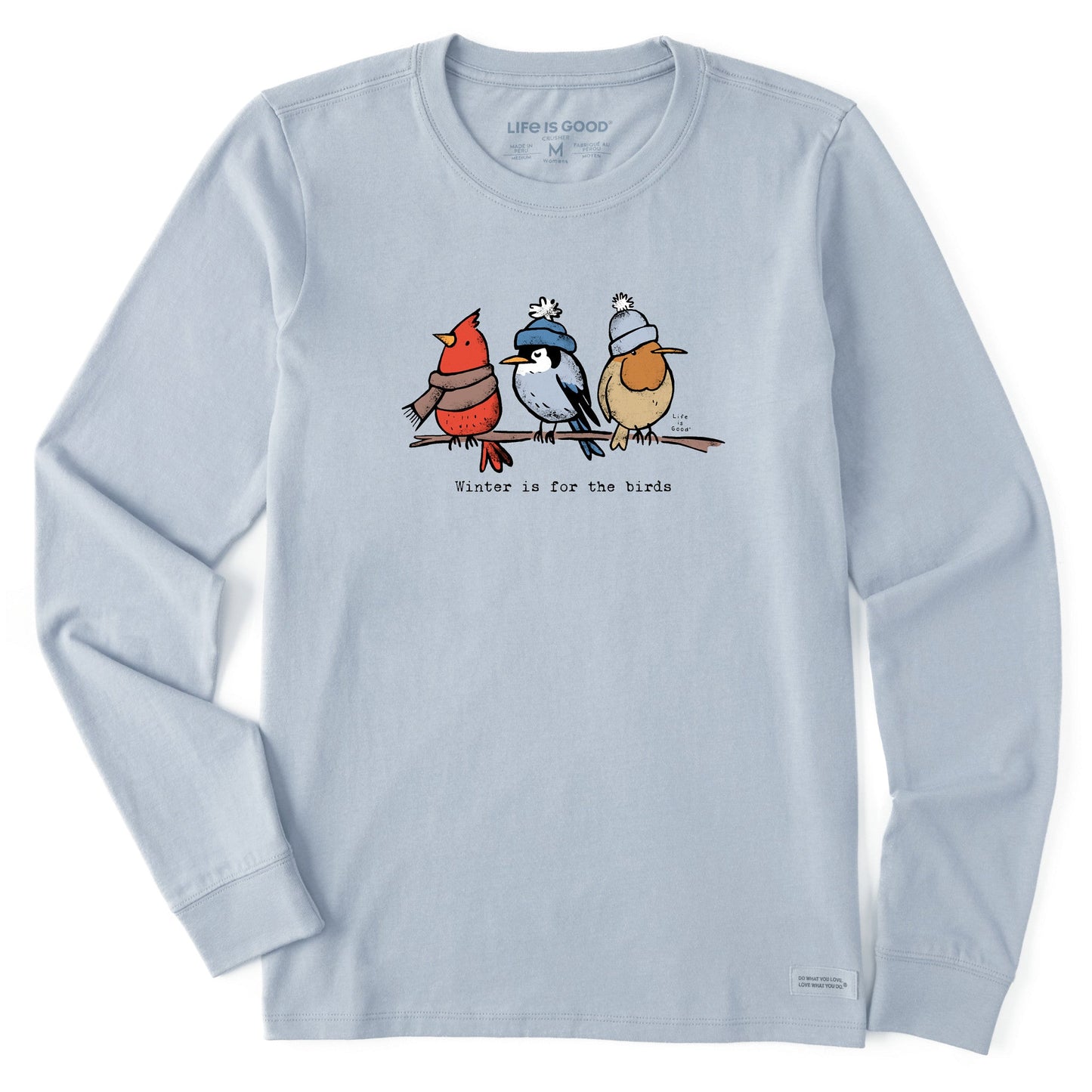 Women's Shady Winter is for the Birds Long Sleeve Crusher Tee