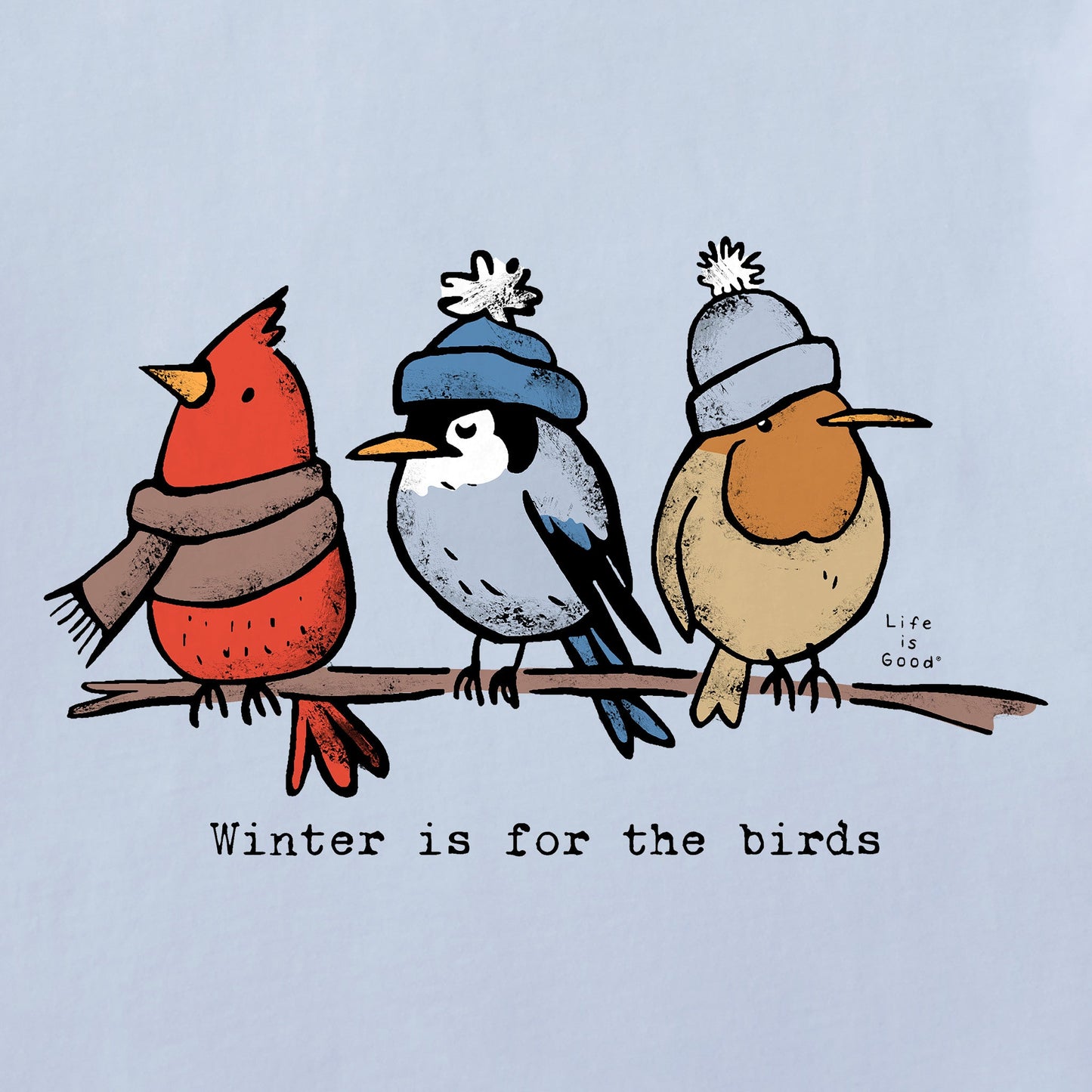 Women's Shady Winter is for the Birds Long Sleeve Crusher Tee