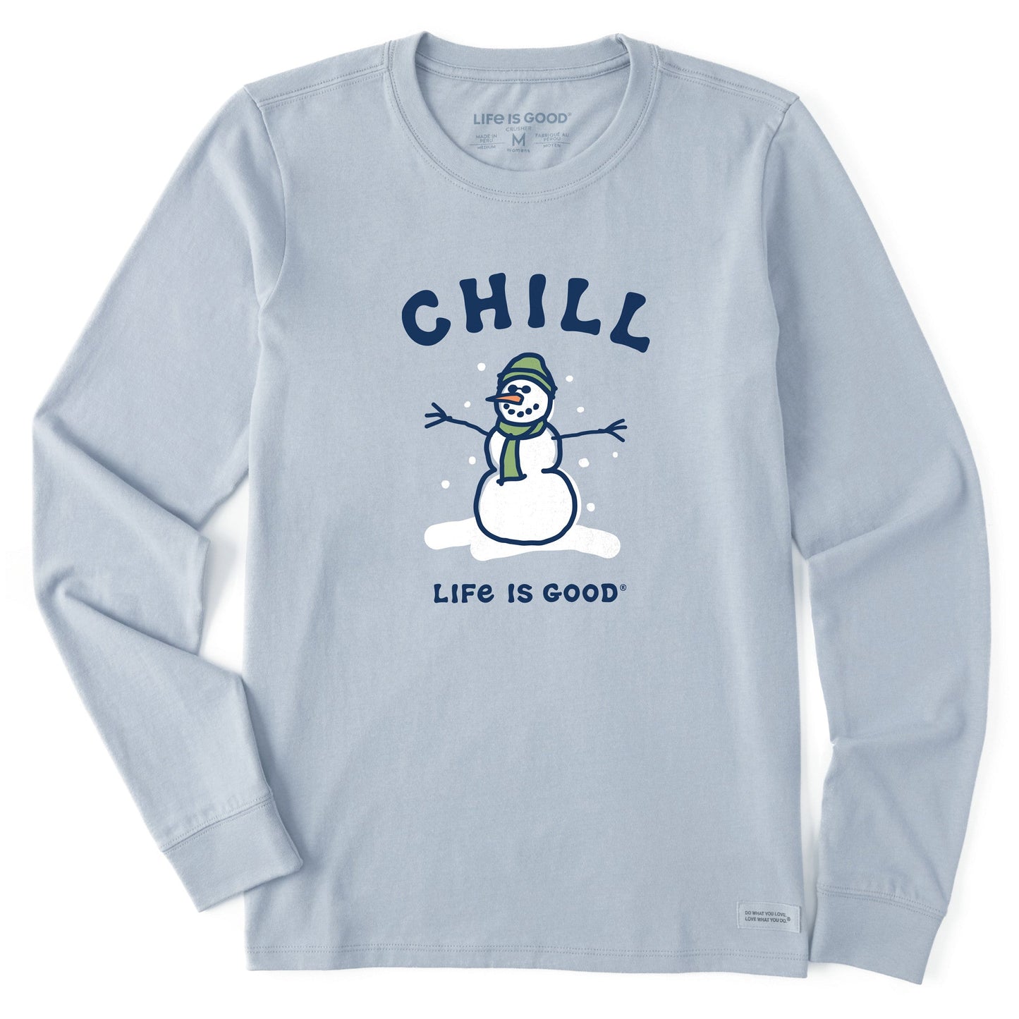 Women's Chill Snowman Long Sleeve Crusher Tee