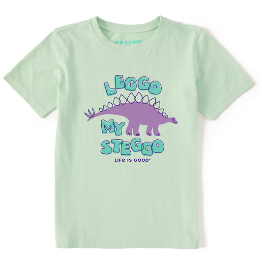 Kids Leggo My Steggo Stegosaurus Short Sleeve Crusher Tee