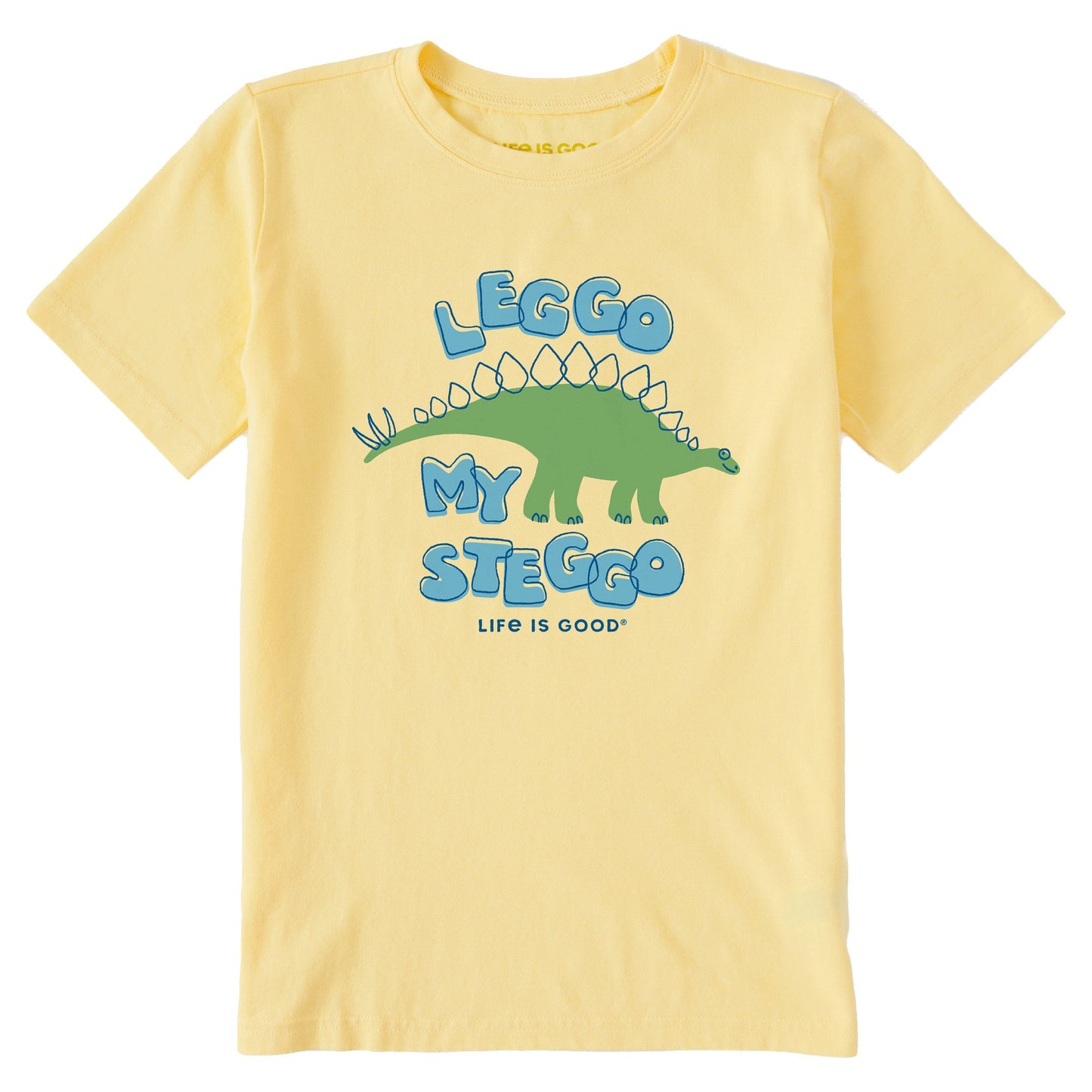 Kids Leggo My Steggo Stegosaurus Short Sleeve Crusher Tee