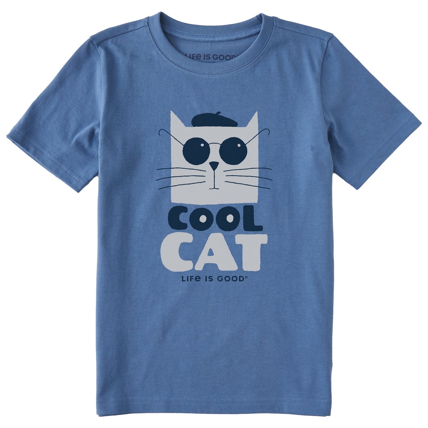 Kids Cool Cat, Sunglasses Short Sleeve Crusher Tee
