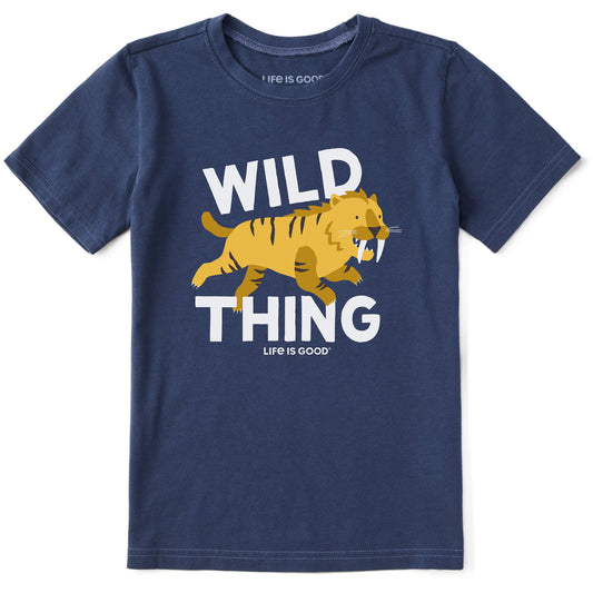 Kids Wild Thing Saber Tooth Short Sleeve Crusher Tee