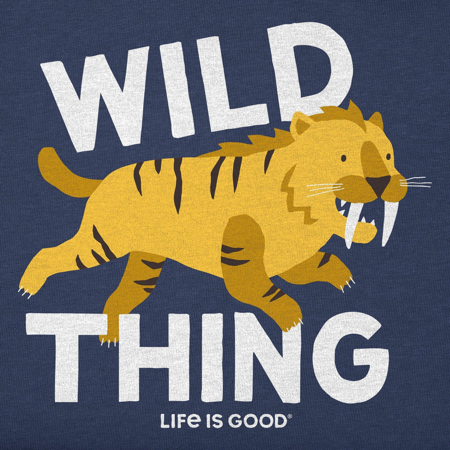 Kids Wild Thing Saber Tooth Short Sleeve Crusher Tee