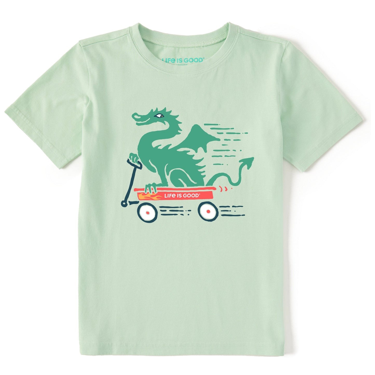 Kids Dragon in a Wagon Short Sleeve Crusher Tee