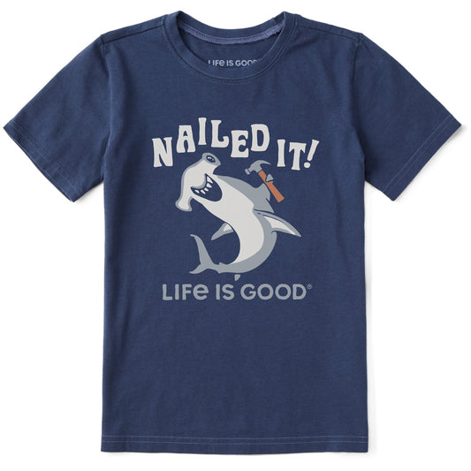 Kids Nailed It, Hammerhead Shark Short Sleeve Crusher Tee