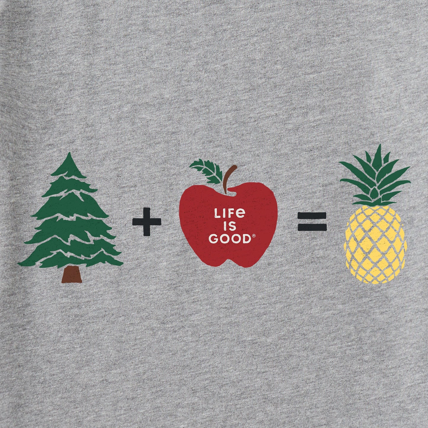 Kids Pine + Apple = Pineapple Short Sleeve Crusher Tee