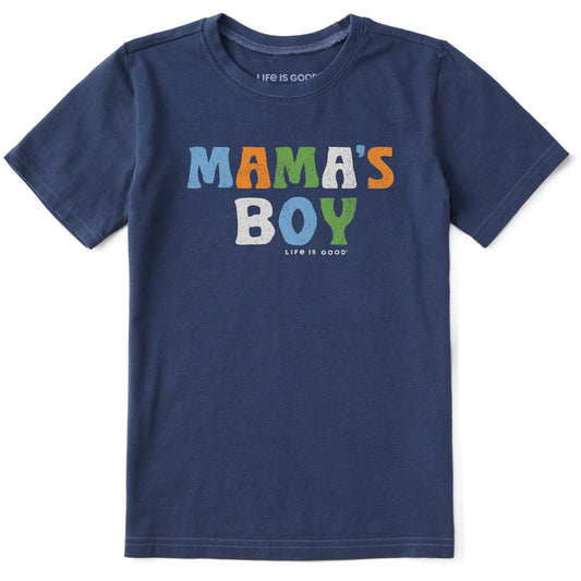 Kids Mama's Boy Short Sleeve Crusher Tee