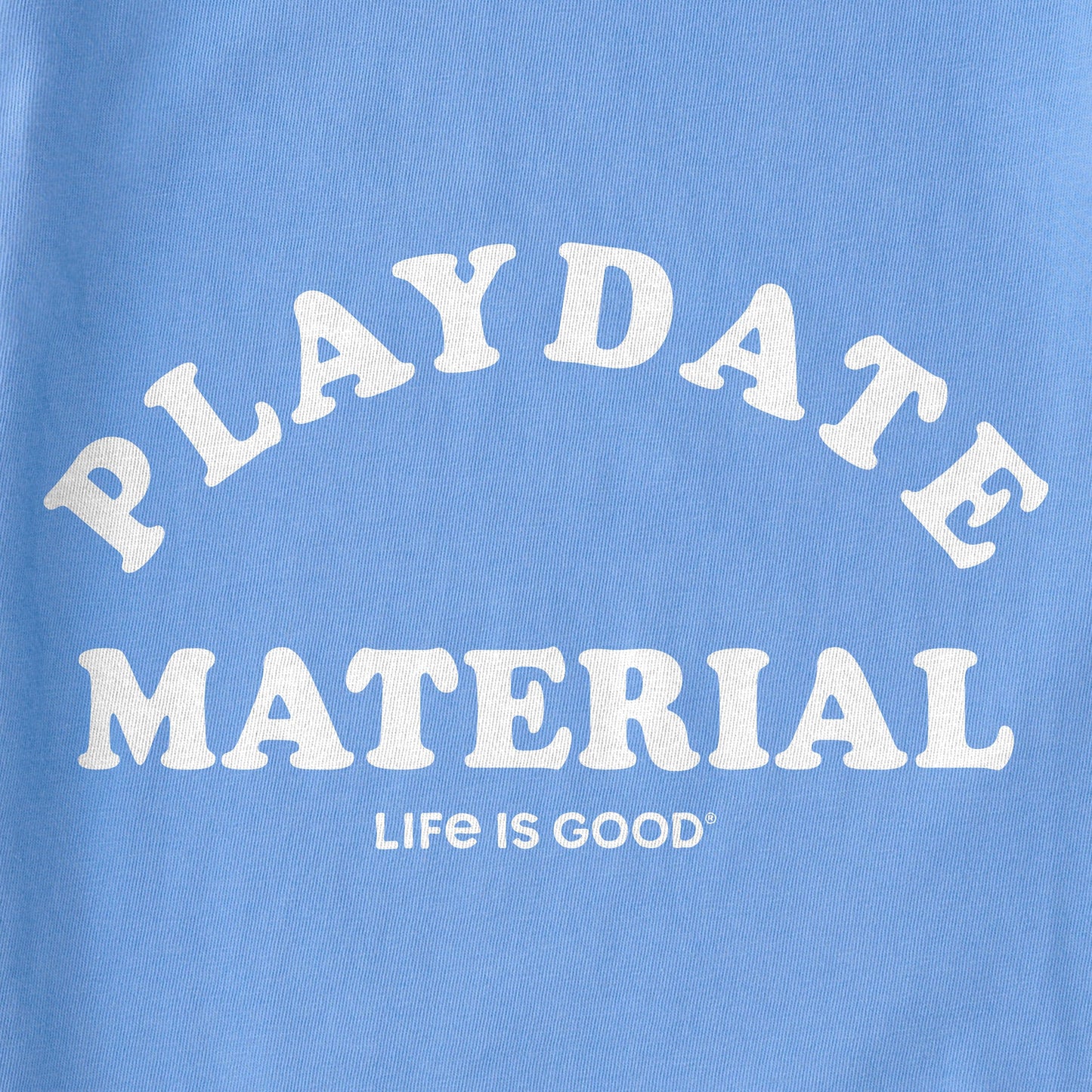 Kids Playdate Material Short Sleeve Crusher Tee