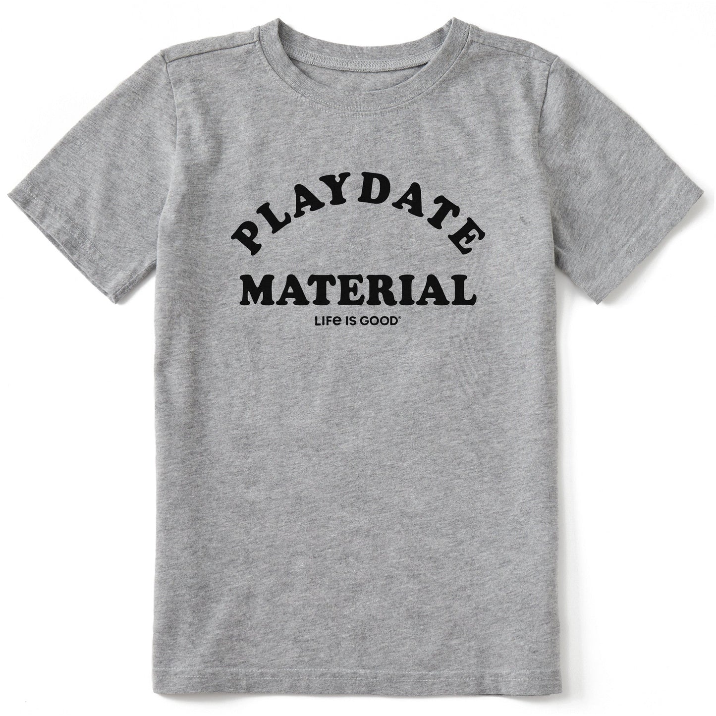 Kids Playdate Material Short Sleeve Crusher Tee