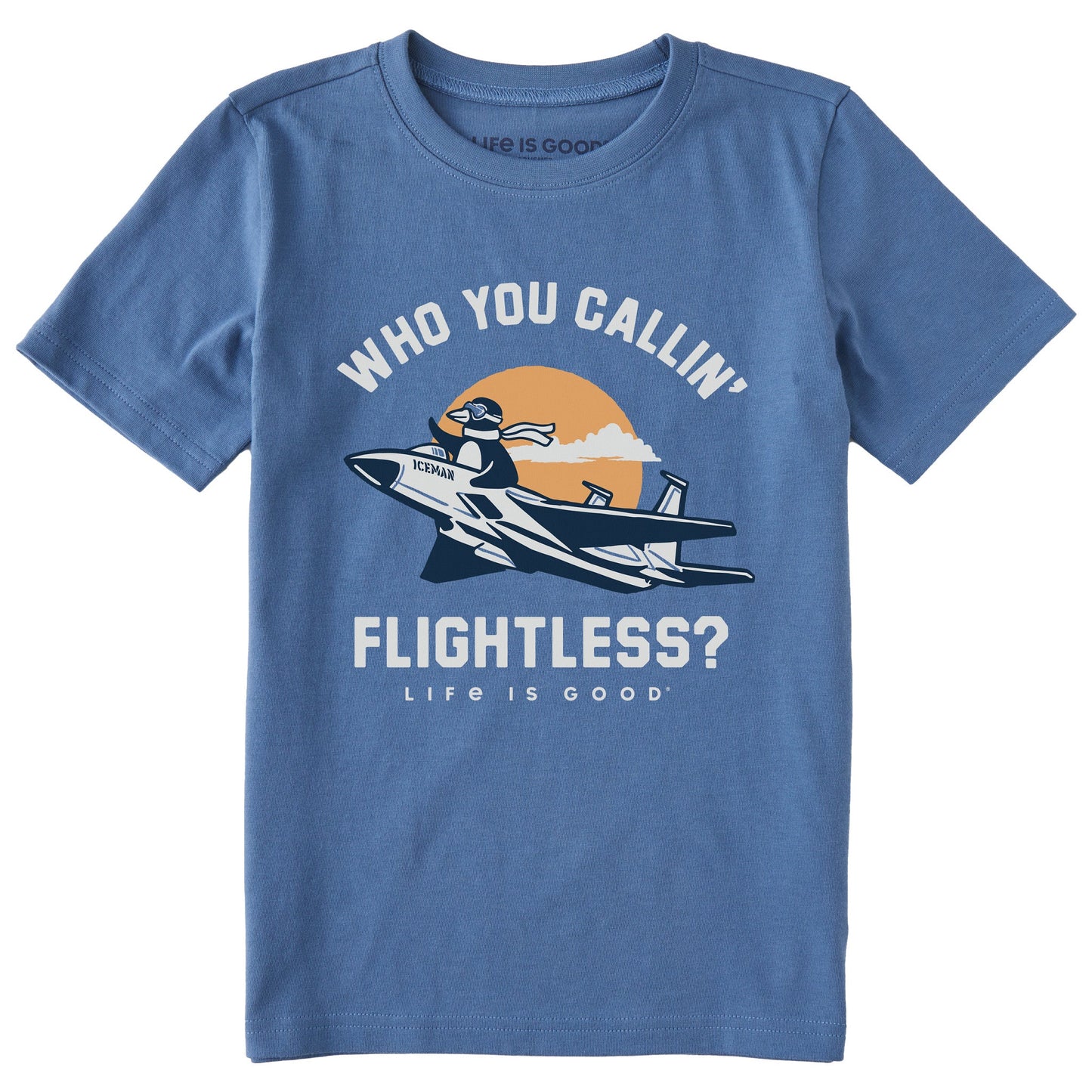 Kids Who You Callin' Flightless Penguin Short Sleeve Crusher Tee