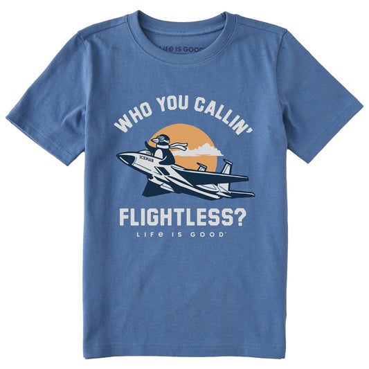 Kids Who You Callin' Flightless Penguin Short Sleeve Crusher Tee