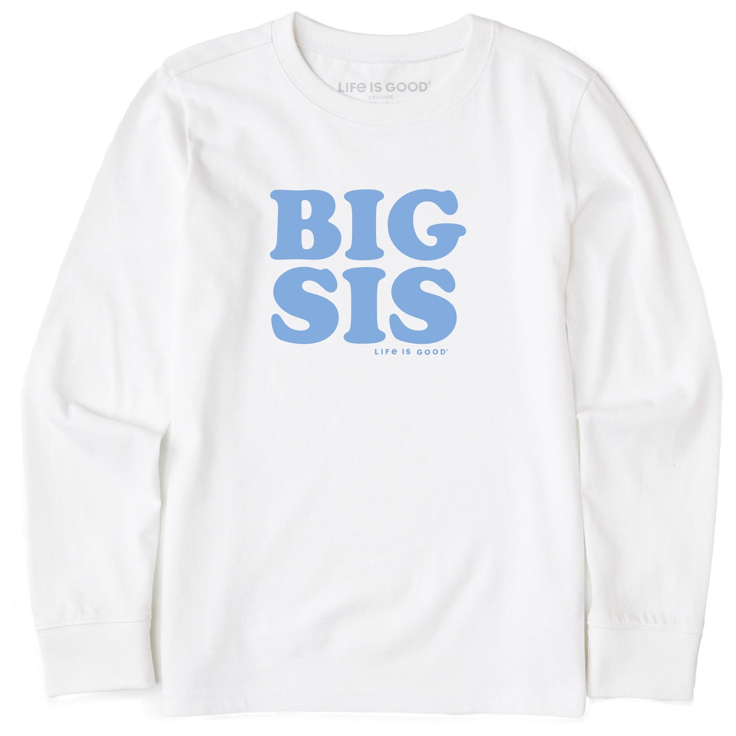 Kids Big Sis Long Sleeve Crusher Tee