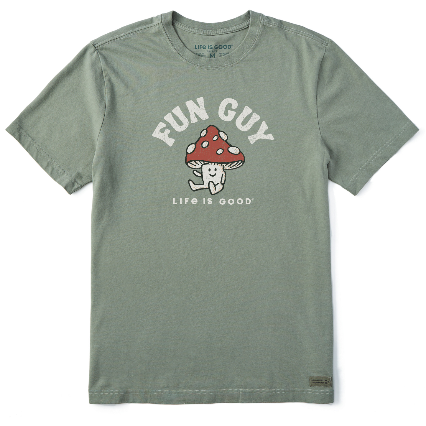 Men's Fun Guy Mushroom Short Sleeve Crusher Tee