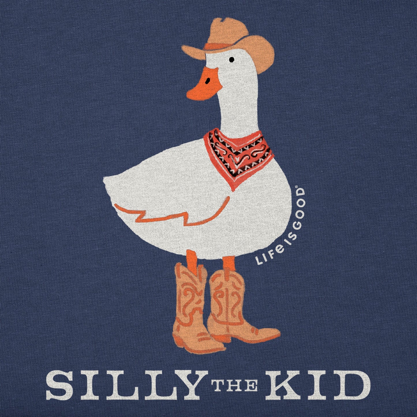 Women's Silly the Kid, Goose Short Sleeve Crusher Boxy Tee