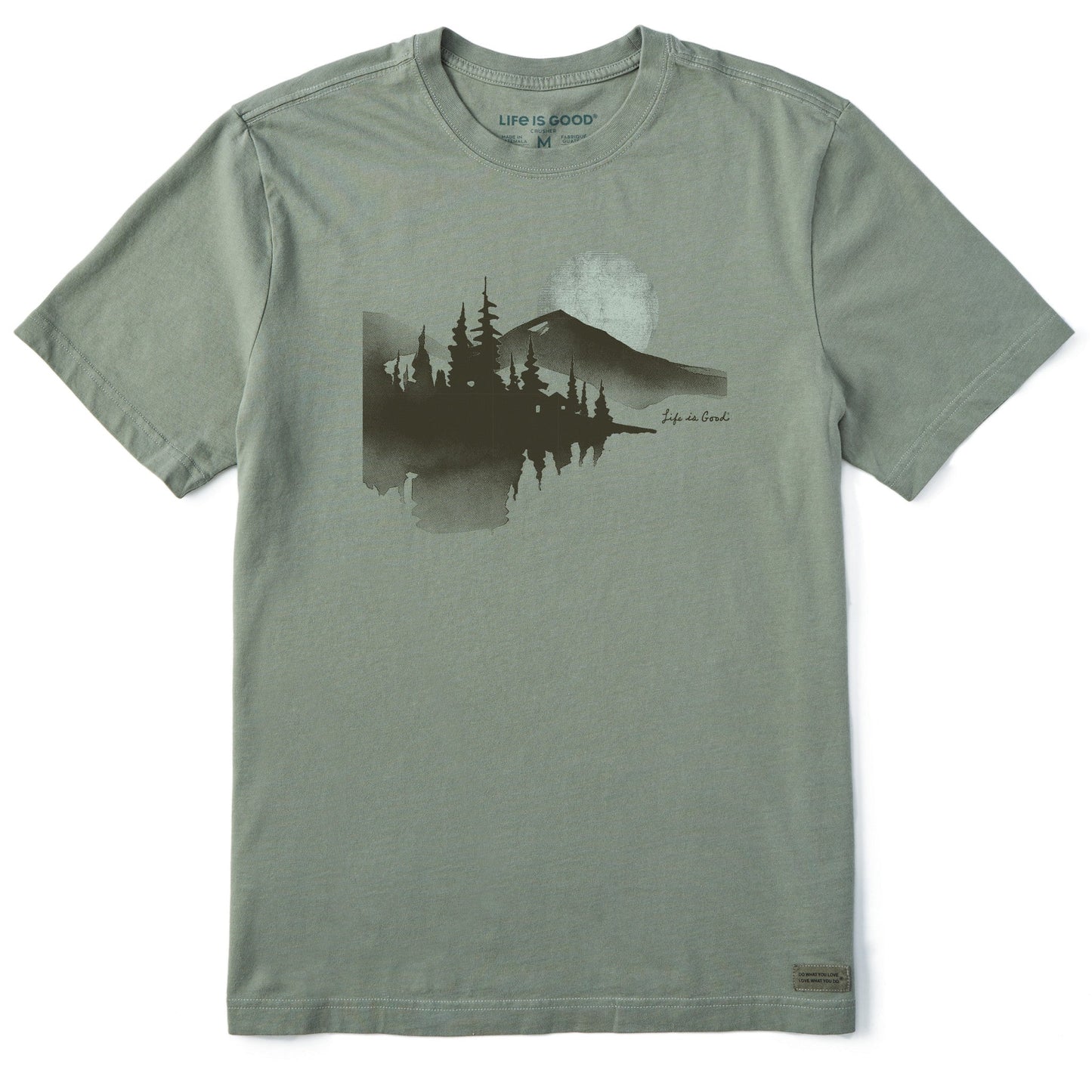 Men's Watercolor Lakeside Short Sleeve Crusher Tee