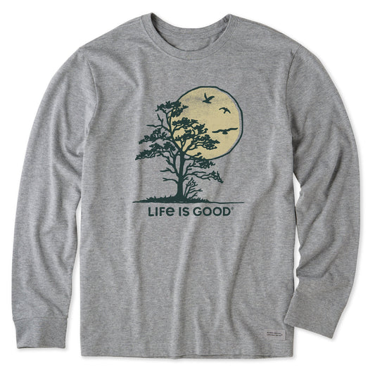 Men's Lone Tree Sunset Long Sleeve Crusher Tee