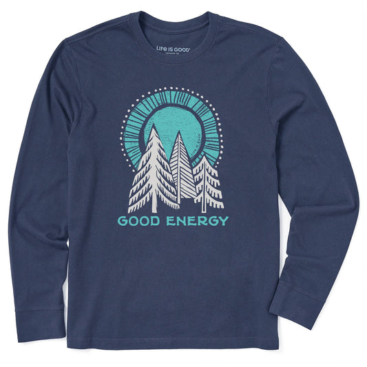Men's Good Energy Trees Long Sleeve Crusher Tee