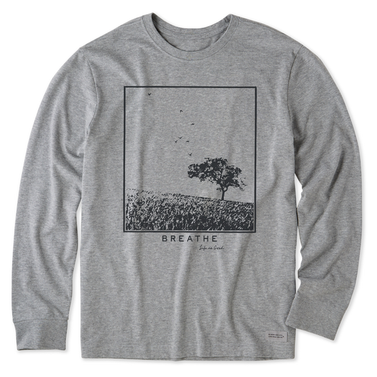 Men's Breathe Prairie Long Sleeve Crusher Tee