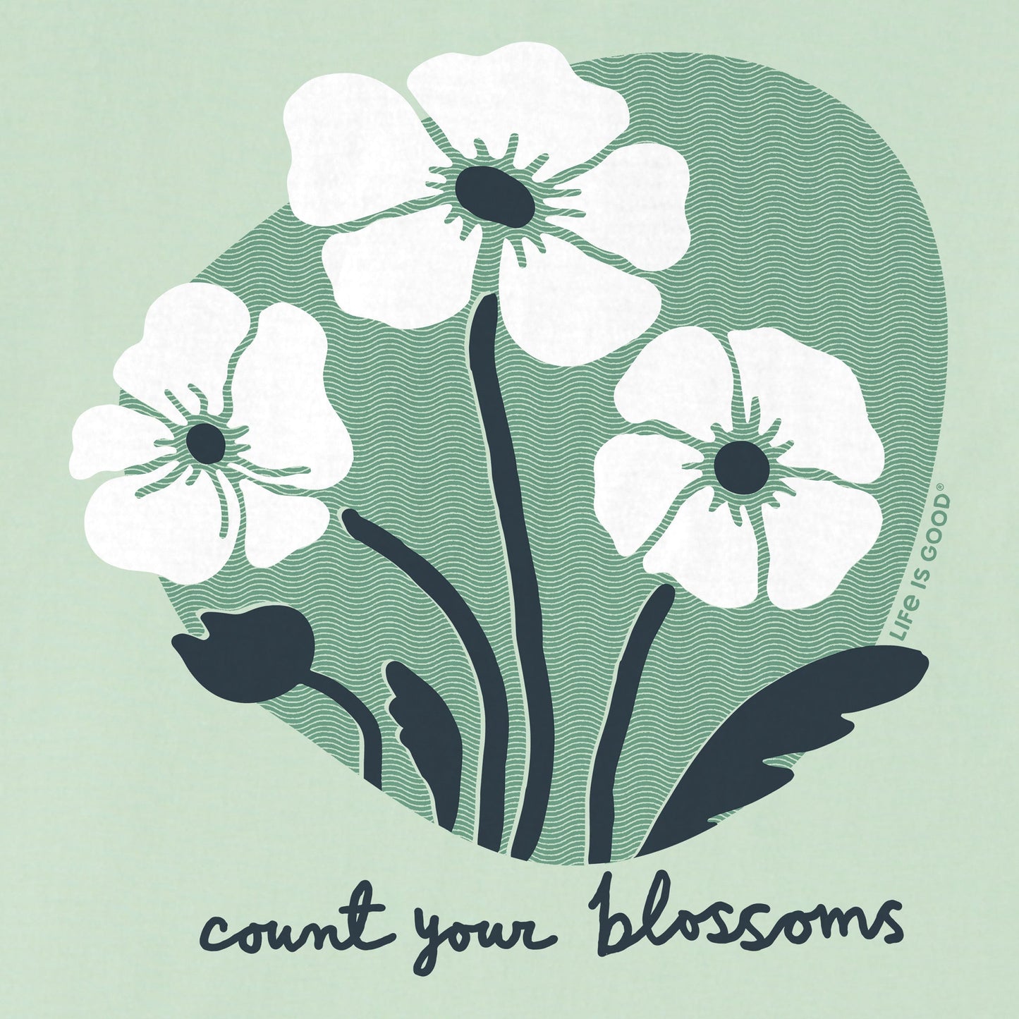 Women's Count Your Blossoms Trio Short Sleeve Crusher Boxy Tee