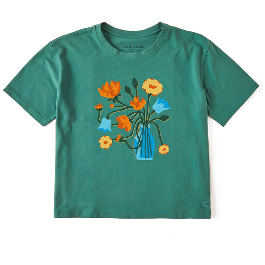 Women's Bloomin' Vase Short Sleeve Crusher Boxy Tee