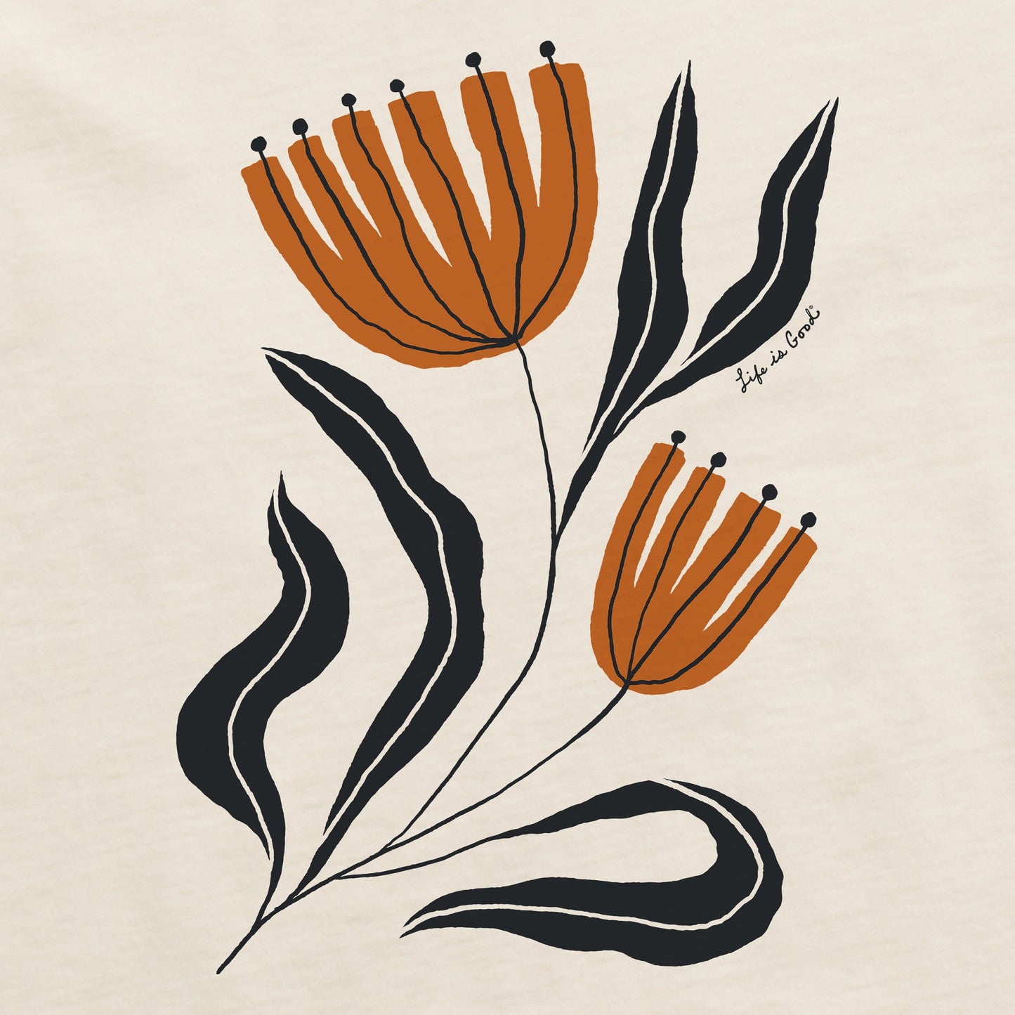 Women's Rustic Flowers Short Sleeve Crusher Boxy Tee